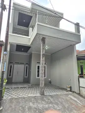 Rumah 2 lantai mewah bangunan baru surat SHM