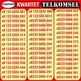 TSEL-D) NOCAN Telkomsel kwartet kartu perdana nomor cantik simpati mur