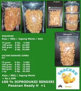 Kacang Goreng Bawang Jumbo dan Makaroni
