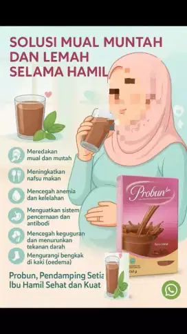Susu hamil probun. Produk herbal alami