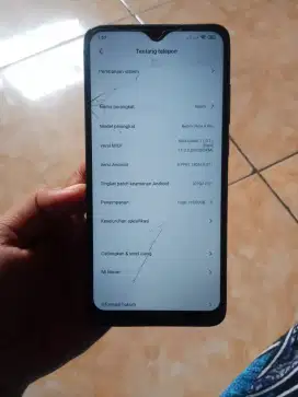 Redmi note 8 pro 6/128 retak depan belakang