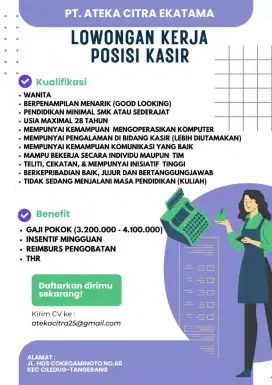 Lowongan Kerja Kasir