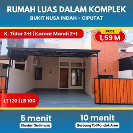 Rumah semi 2 lantai dalam perumahan bukit nusa indah ciputa