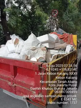 Jasa buang puing dan sampah