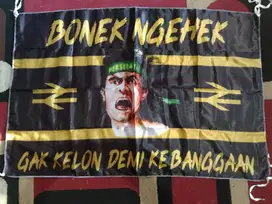 spanduk bonek kain satin custom