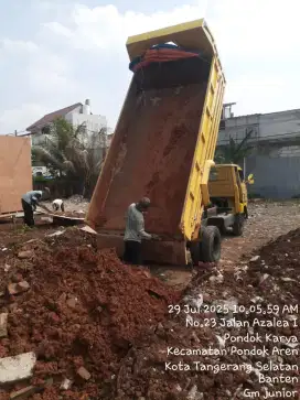 Jasa pengurugan puing tanah dan buang sampah