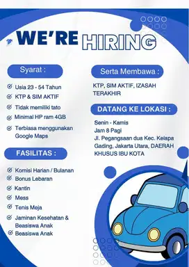 Loker Driver/Supir/Sopir