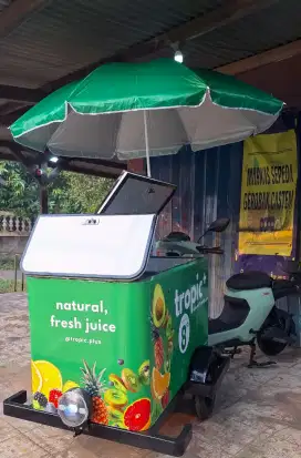 GEROBAK SEPEDA LISTRIK JUALAN/SEPEDA LISTRIK JUALAN/SEPEDA GEROBAK