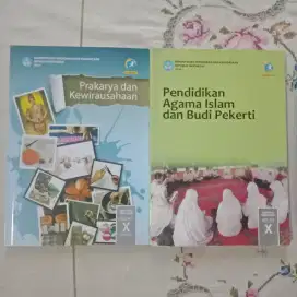 Buku Kelas X PKWU dan Pendidikan Agama Islam dan Budi Pekerti