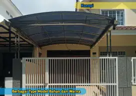 Kanopi Carport Kantor Ruko Kolam Renang Bengkel Model Terbaru