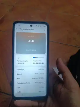 Oppo A58 8/128 No Minus Eks Garansi Resmi