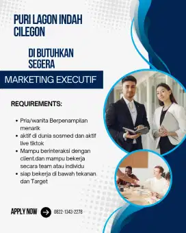 Lowongan kerja di butuhkan segera posisi marketing/sales Rumah
