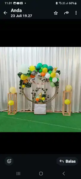 Backdrop ring dekorasi