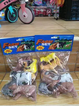 mainan anak hewan ternak isi 6