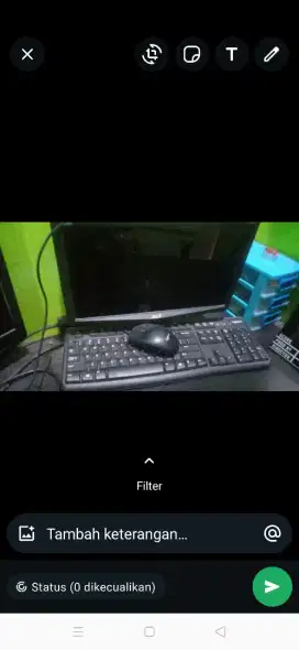 Dijual komputer lengkap cpu dan keyboard
