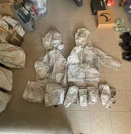 Fireman Suit Aluminium - Baju Tahan Api/Panas 2 Set