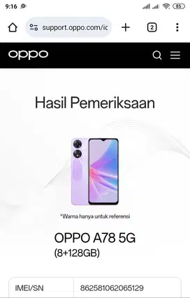 oppo A78 smartphone