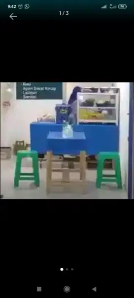 Meja kayu second