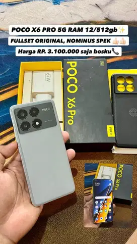 Poco x6 pro 5G Ram 12/512gb