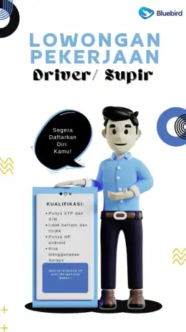 Lowongan driver taksi bluebird