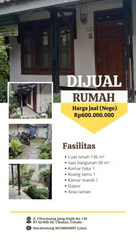 Jual Tanah bonus rumah