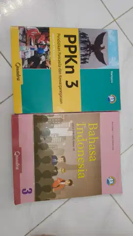 Buku kelas 9 bekas bindo dan ppkn