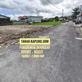 Tanah SHM Cocok Ruko gudang kantor kost apartment pura demak denpasar