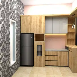 jasa pembuatan interior kitchen set estetik&fungsional!