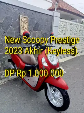 Scoopy Prestige 2023 Akhir. Keyless. Standar. Mulus.Ori.Cash/Kredit/TT