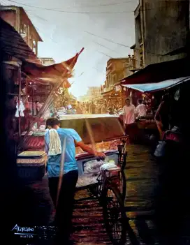 Lukisan Pasar Pagi