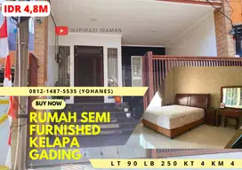 Rumah Kelapa Gading Siap Huni Semi Furnished