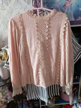 Atasan Bordir Pink
