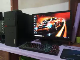 Pc gaming lenovo / intel core i5 gen6 + ram 8gb ddr4 + monitor 20inch