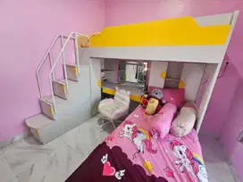KASUR TINGKAT ASPEN 2 MULTIFUNCTION BED YELLOW S/2