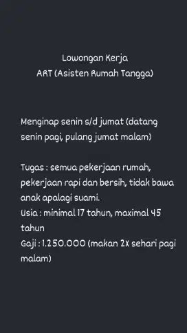 Asisten Rumah Tangga