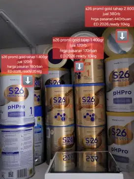 Jual susu s26 tahap 1 dan 2 usia 0-12bln