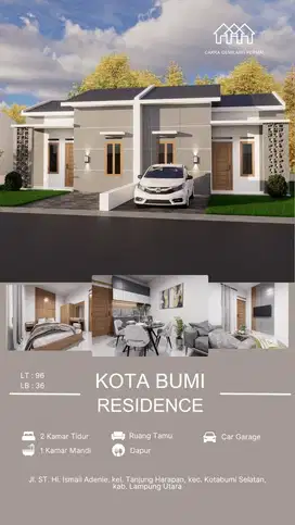 RUMAH MURAH DI KOTABUMI!!! Tipe 36/96