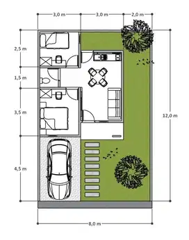 RUMAH MURAH DI KOTABUMI!!! Tipe 36/96