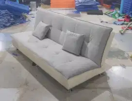 Sofa Bed Minimalis Abu – Lipat Jadi Tempat Tidur, Estetik & Nyaman!