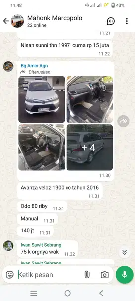 Toyota Avanza 2016 Bensin