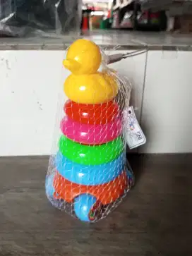 Mainan anak ring donat roda kecil