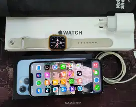 IPHONE 13 PROMAX 256GB + APPLE WATCH 4