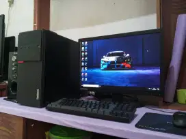 Pc gaming intel core i5 gen6,,ram 8gb ddr4,,monitor 20inch / lenovo