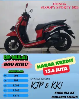 HONDA SCOOPY SPORTY 2020 BISA CASH DAN KREDIT bisa nego tipis