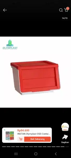 Rak baju serba guna Olymplast container