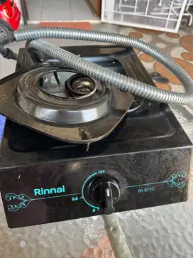 Kompor gas Rinnai 1 tungku + selang regulator