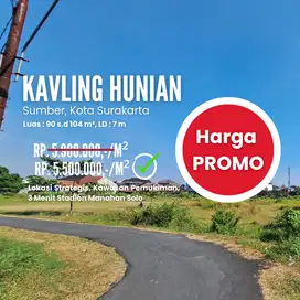 Kavling Kota Solo Dekat Stadion Manahan Harga Promo