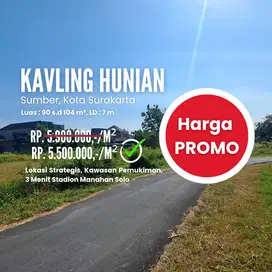 Dijual Tanah Kavling Sumber Solo Siap Bangun