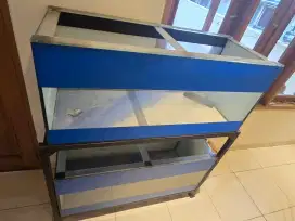 DI JUAL AQUARIUM 2 SUSUN 1 SET