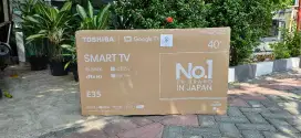 Google tv Toshiba 40 in FHD Baru Gress Segel Dus Garansi 1th